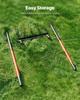 VEVOR Broad Fork, 5-Tine Pitchfork with Dual Fiberglass Handles, Heavy Duty Garden Fork , Ergonomic U-Shaped Design Broadfork Hand Tiller