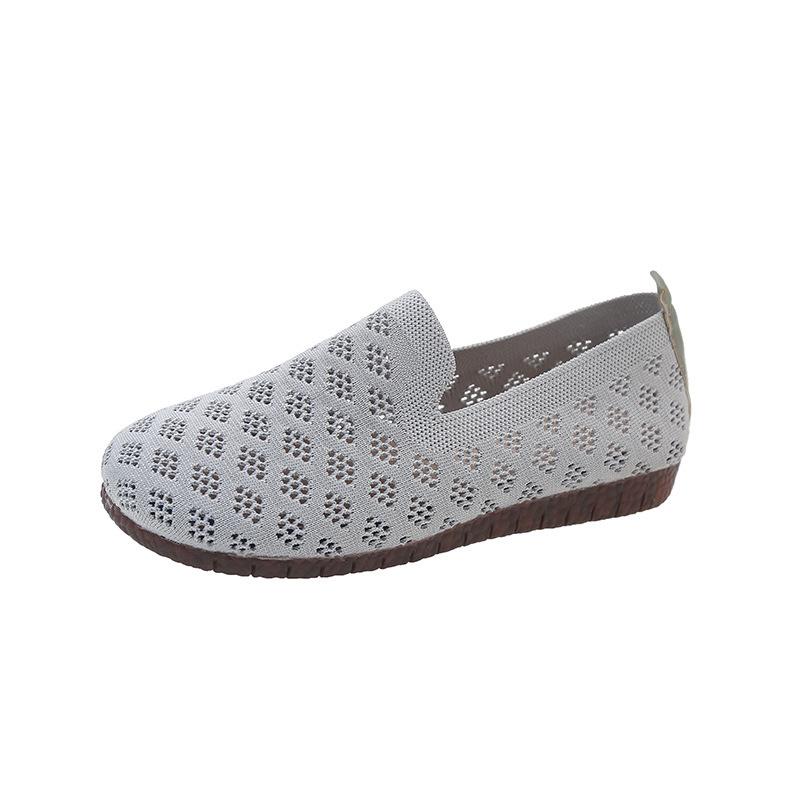 Single Shoes for Women Shallow Loafers Round Toe Ladies Flats Shoe Spring Autumn Solid Color Comfortable Breathable Mocasines