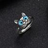 Cat Ring Retro Animal Ring Open Adjustable Middle Finger Index-Finger Rings Women Jewelries Gift for Girl Teen