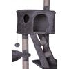 Arbre à Chat - Dibea - KB00407 - Griffoir/Centre d'Activités - Gris Clair - 240-260 cm
