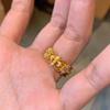 Vintage medieval zircon iris spirit snake ring light luxury index finger ring open ring