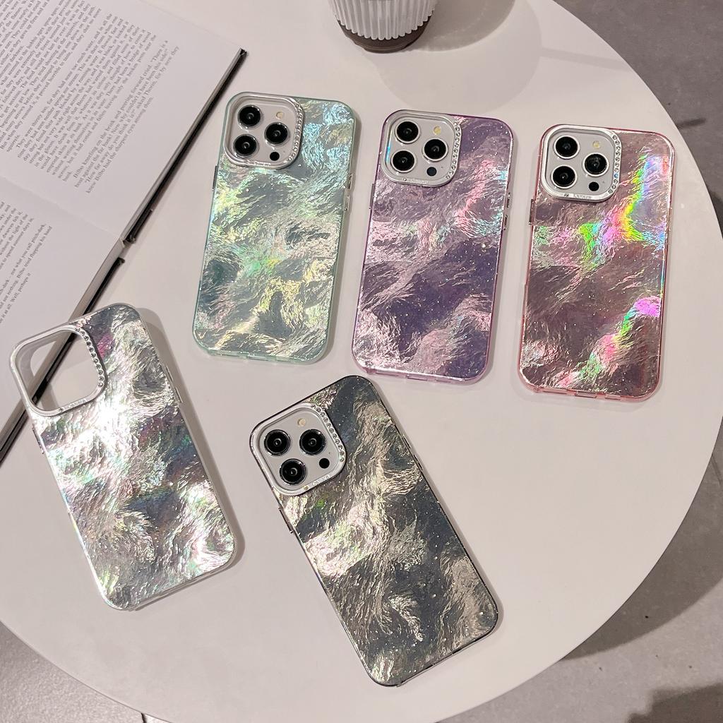 Super Fairy Smudged Tinfoil Pattern Is Suitable for iPhone17Pro Max Apple 16 Mobile Phone Case 14/15 New Advanced Sense