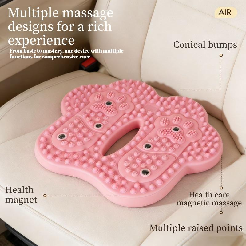 Anti-slip Acupressure Foot Massager Pad Inflatable Foot Massager Strong Suction Cups Foldable Portable Drainage Holes