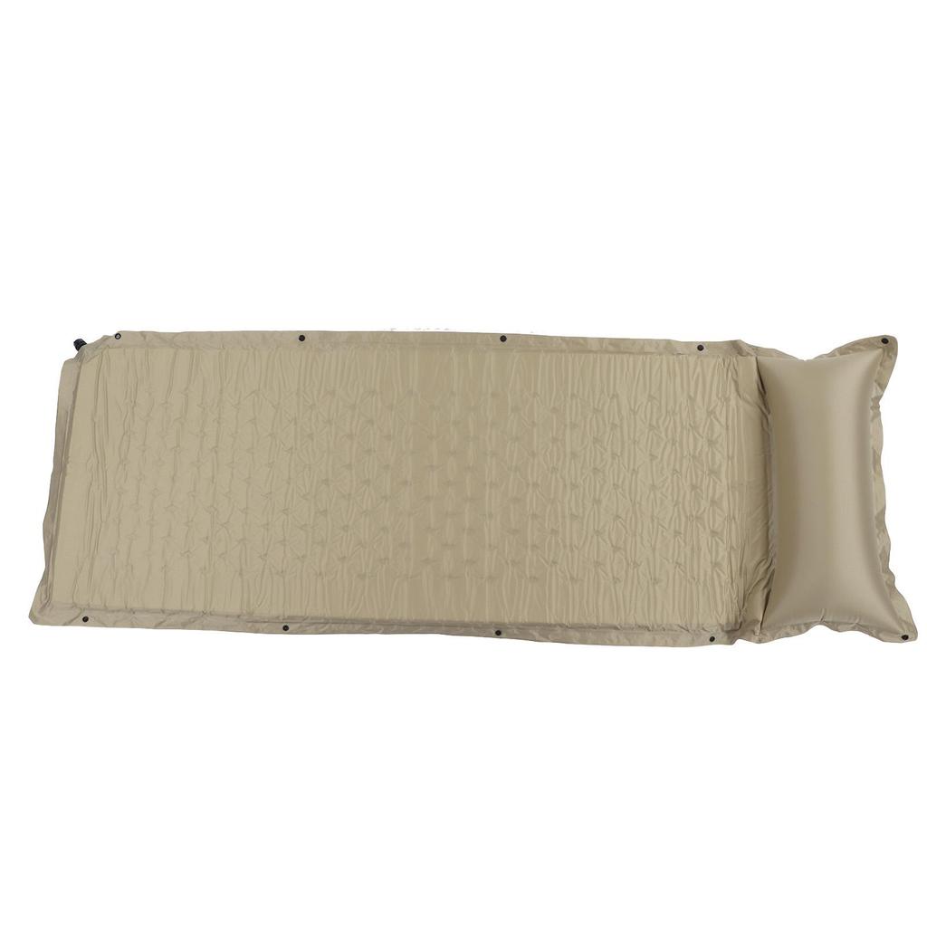 Karimata do spania Khaki Samopompujący Wodoodporny Pogrubiony Wytrzymały Poliester Pongee Materac kempingowy dla