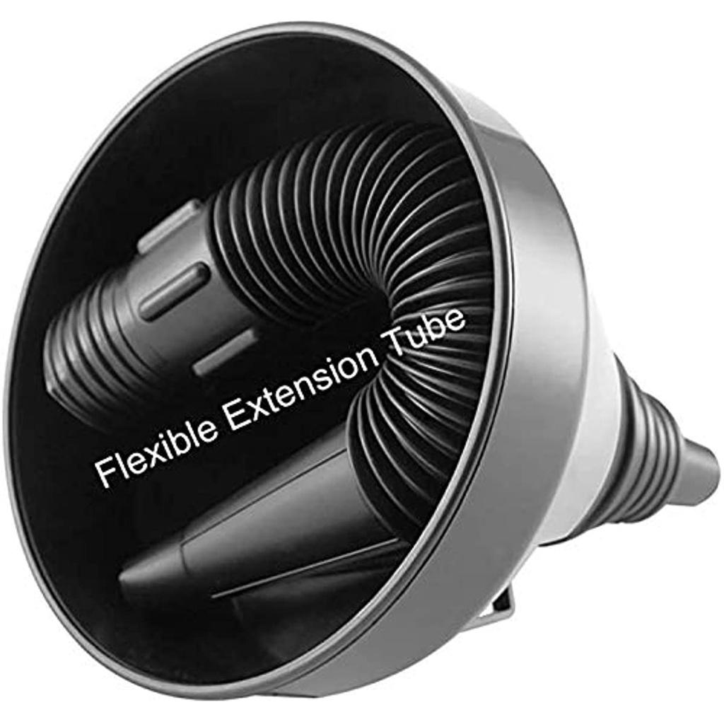 Plastic Large Funnels Wide Mouth With Strainer 2 Pcs Oil Funnel Automotive Flexible With Hose For Cars And Motorcycles Engine Oil Liquid Diesel Keros