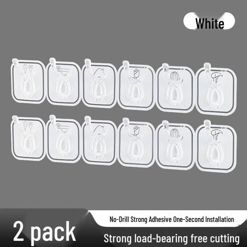 LIEI Six-Hook No-Drill Wall Hanger