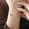  Star of David Chai Bracelet Stainless Steel Fashion Blue Turkish Evil Eyes Bracelets For Women Adjustable Jewelry Gifts