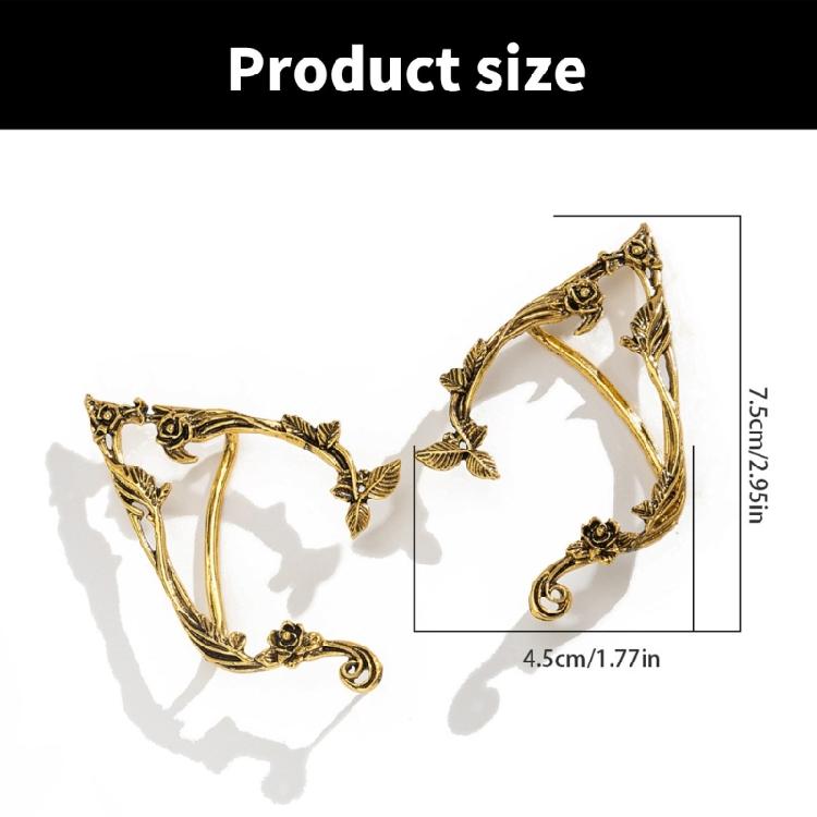 Not Piercing Earrings Gothic Ear Clip Stylish Ear Cuff Women Ear Jewelry Suitable for Fashion Youthful Women and Girls