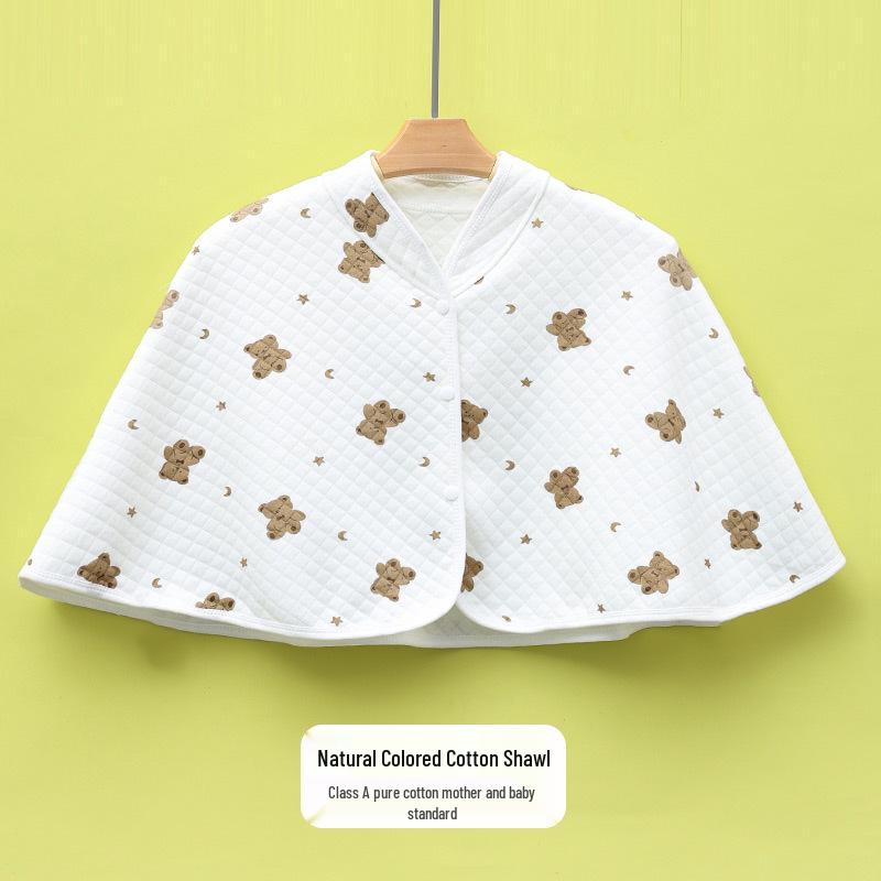 Vier Jahreszeiten Postpartum Baumwollschal zum Stillen - Klimatisierter Raum Schulterwärmer