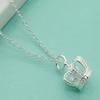 Korean Style Silver Plated Crown Necklace, O-shaped, In Stock