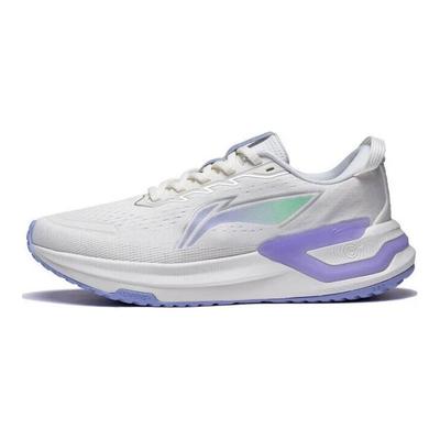 Li Ning YueYing 3.0 Amorti Antidérapant Résistant à l'abrasion Respirant Basse Cheville Chaussures de Course Femme Blanc ARHT020-1