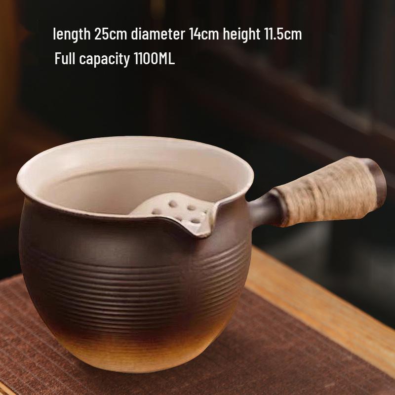 High-Temperature Resistant Ceramic Stove and Teapot Set for Outdoor Tea Brewing and Roasting