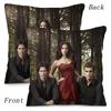 Hot American Tv Series Vampire Diaries Pillow Covers Sofa Decorative Home Double-Sided Printing Short Plush Cute Cushion Cover