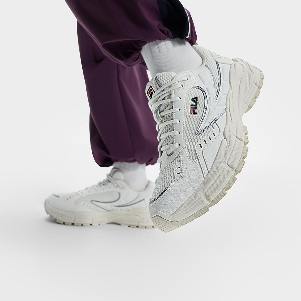 New FILA BLADE Cushioning, Wear Resistant Low Top Running Shoes Women's Snow F12W512101FSW