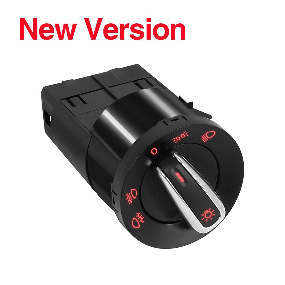 Headlight Control Fog Lamp Switch for VW Jetta Bora Golf MK4 Passat B5 Beetle T5 Polo 9N Sharan Fog Light Replace Parts 17 Pins
