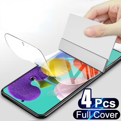 4Pcs Hydrogel Film Für Samsung Galaxy A51 A71 A31 A32 A52 A72 A33 A53 A73 Volle Abdeckung Screen Protector für Samsung A12 A02 A03S A21S