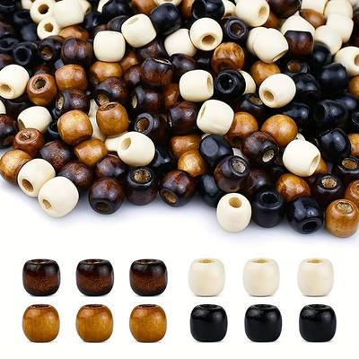 30/50/100/200 Pieces of Woodworking Beads, 4 Colors, 12x11mm Natural Bucket, Wooden Pine Beads, Spacing Beads Decoration, DIY Handmade Production
