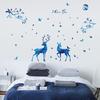 SK9181 Blue Starlight Deer Nordic Modern Living Room Entrance Bedroom TV Background Decorative Wall Stickers