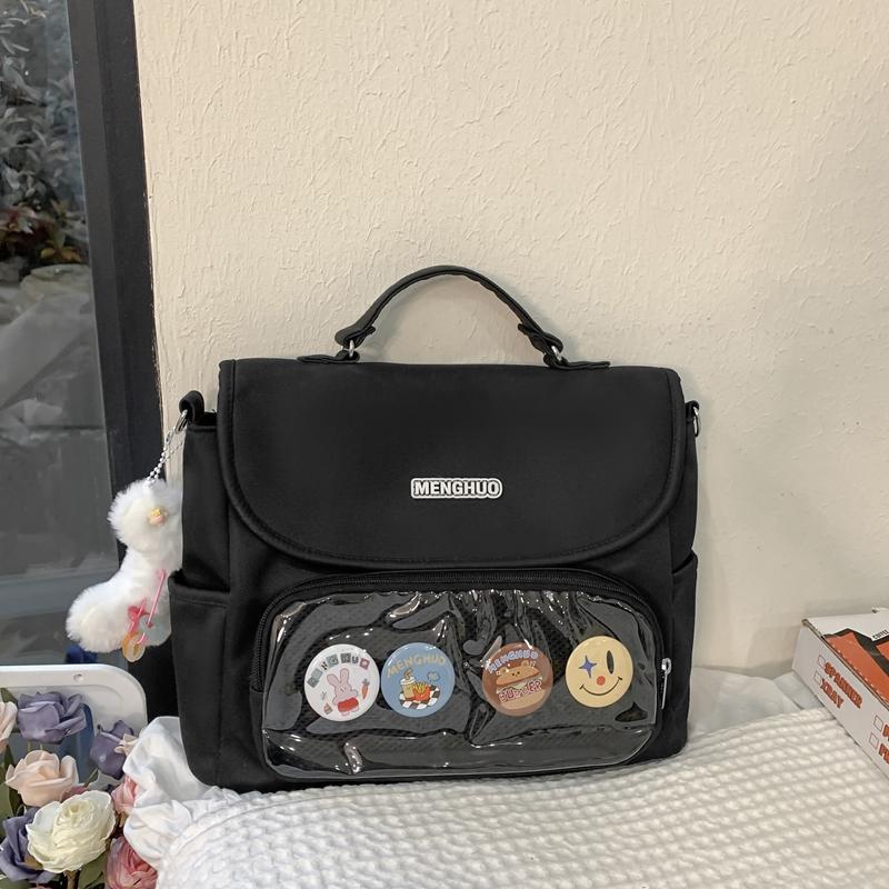 Сумка на плечо в студенческом стиле — фото 7