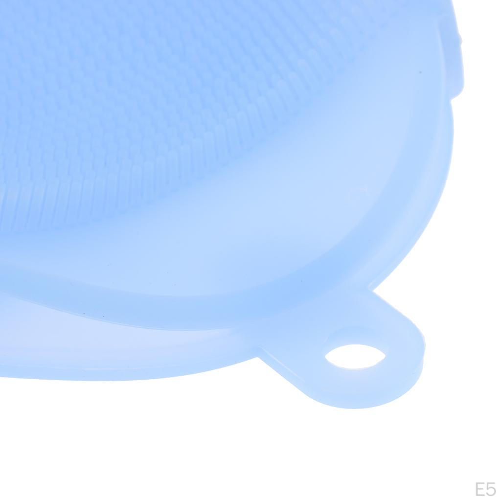 Silicone Bath & Shower Loofah Brush for Skin Exfoliation Massaging Sodt Bristles