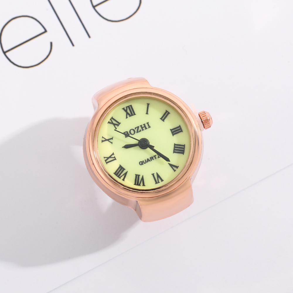 

Винтажные часы-кольцо бронзового тона с эластичным ремешком, кварцевые, женские оранжевый