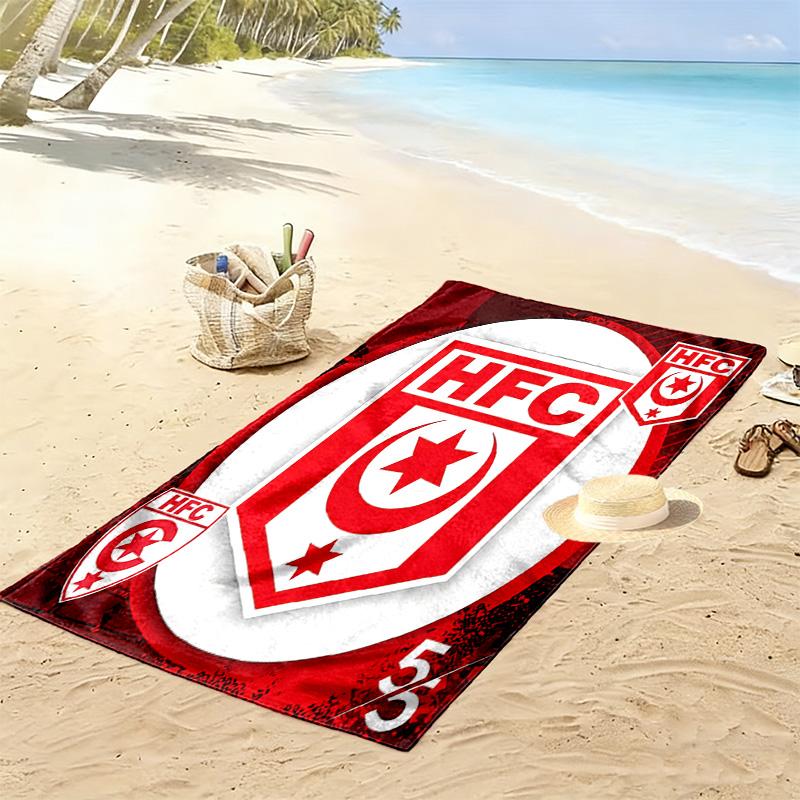 Hallescher FC Print Beach Towel, Large Soft Quick Dry Towel for Beach Camping Swimming