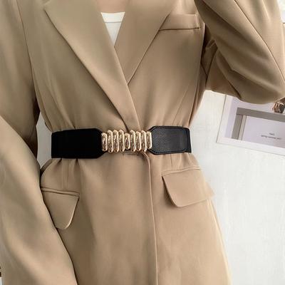 Belt Women'S Decorative Dress Fashion Girdle With Shirt Suit Waist Seal Elastic Elastic Belt