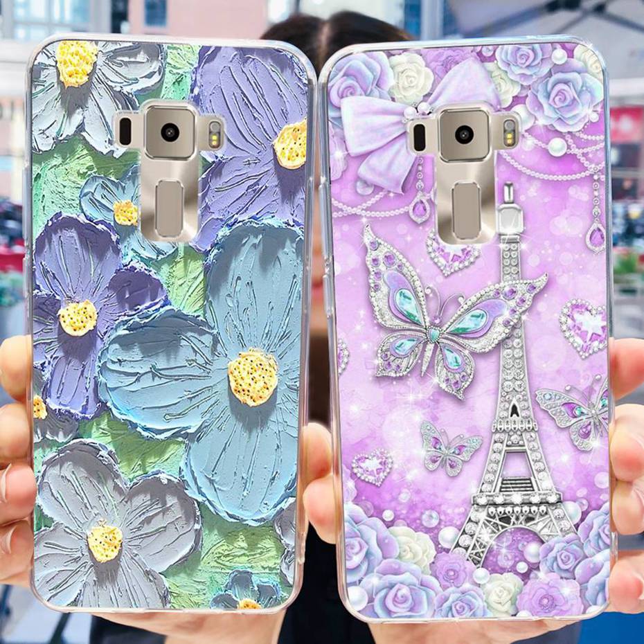 Cute Case For Asus ZenFone 3 ZE520KL ZA520KL Soft Silicone TPU Protective Cover For Asus Z017D Z017DA Z017DB Phone Cases 5.2"