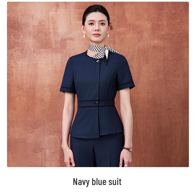 

Professional Women s Work Attire: Elegant Suit for Spring/Autumn - Ideal for Jewelry Store, Hotel Reception, Sales, and Office Settings M