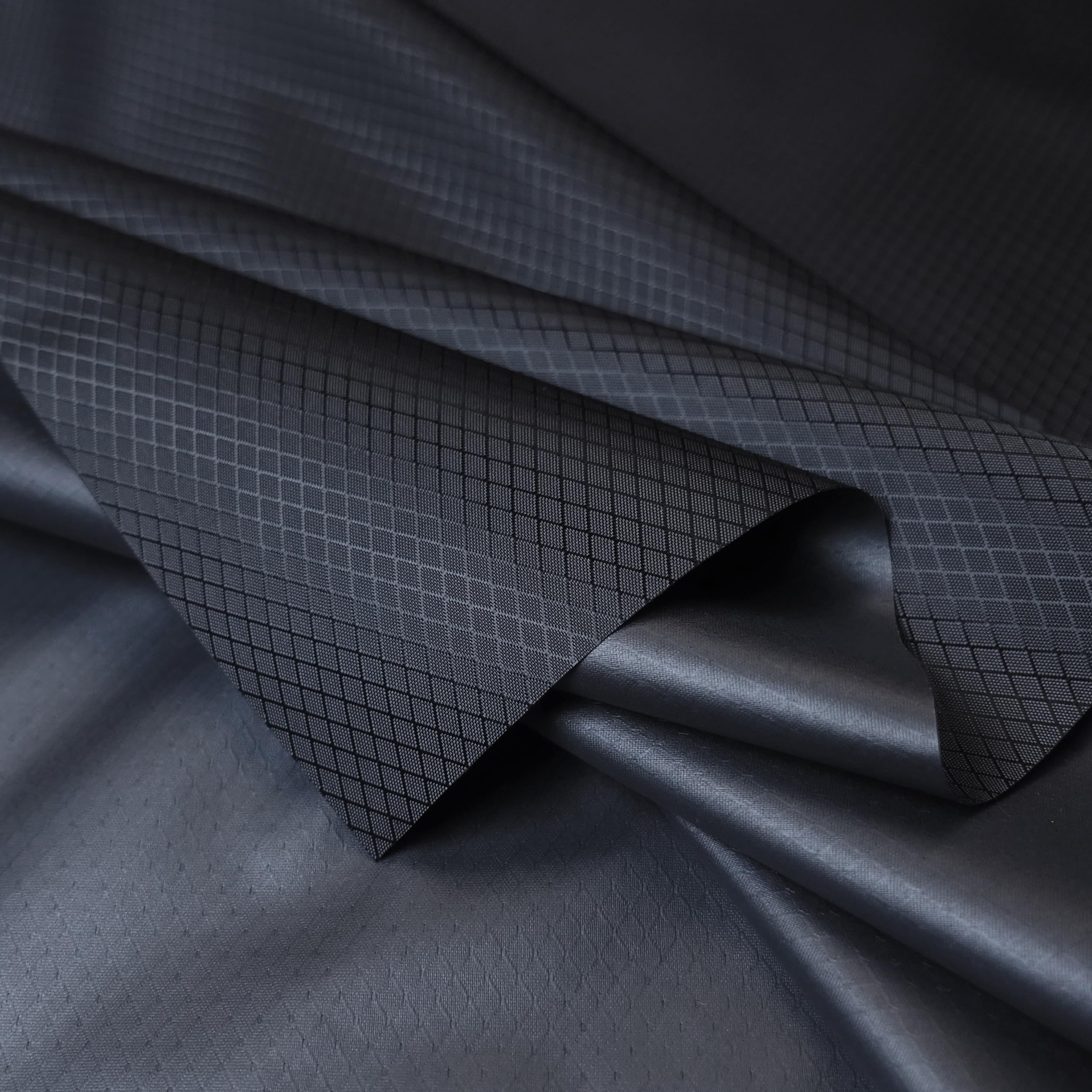 

emma kites 70D Рипстоп Нейлон 148см УФ Однотонный для Наружного DIY Дождь и 3M Размер на отрез Ткань, Широкий, PU3000мм, Водонепроницаемый, Защита, Цвет, Использование, Брезенты, чёрный