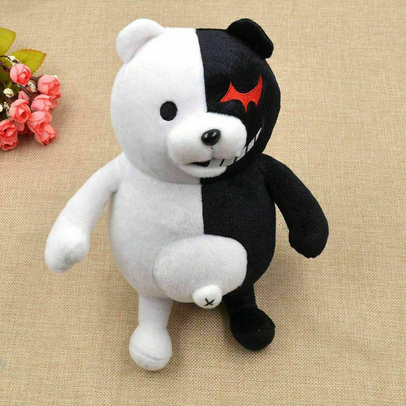 Anime Game 14" Danganronpa Monokuma Black White Bear Plush Soft Stuffed Toy Doll