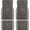 Car Floor Mats Set Of 4, Oriental Turkish Persian Carpet Front And Back Rug Mats Decorative Universal For Cars SUV Trucks Vans