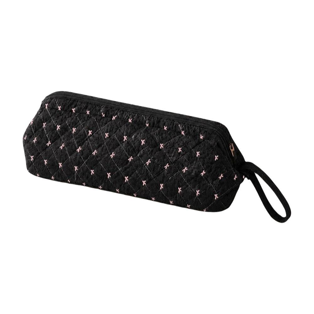 Multi-Purpose Hair Dryer Storage Bag Multi-Functional Cosmetics Bag Toiletries Organization bow tie black