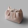 Thickened Storage Bag Solid Color Portable Travel Tea Set Teapot One Pot Two Cups Organzier Large Drawstring Cloth Bag