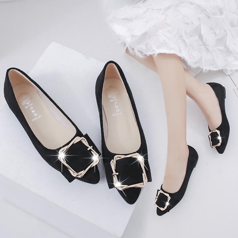 Fashion New 2025 New Spring Shoes Women Flats Top quality Flat Shoes European Style Loafers Round Toe Casual Shoes Plus Size 569