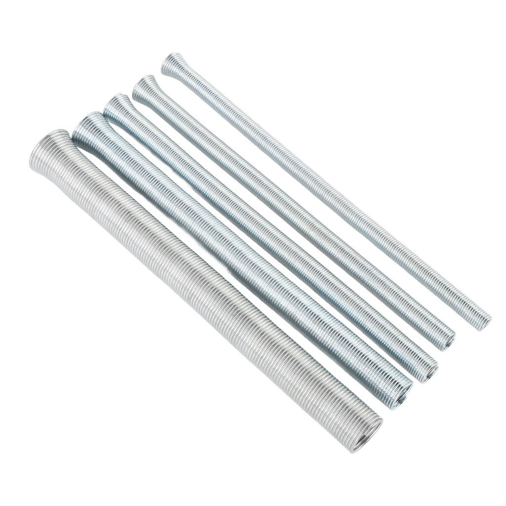 210mm Spring Tubing Benders Kit 1 4 5 16 3 8 1 2 and 5 8 Inch Metal Tube Bender Set for Copper Brass Aluminum and Thin