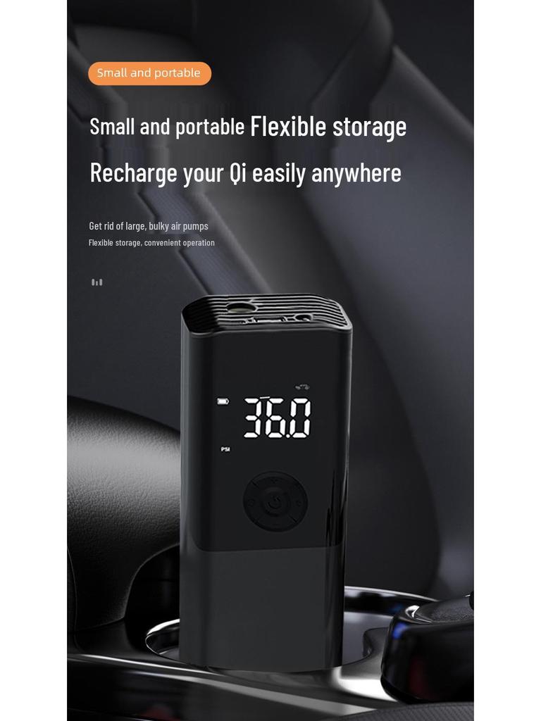 Wireless Dual-Use Electric Car Tire Inflator & Portable Air Pump