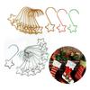 20 Pieces Christmas Tree Decoration Iron Hooks Fashion Hanging Clasp Party Layout Props Accessory Indoor Office Outdoor