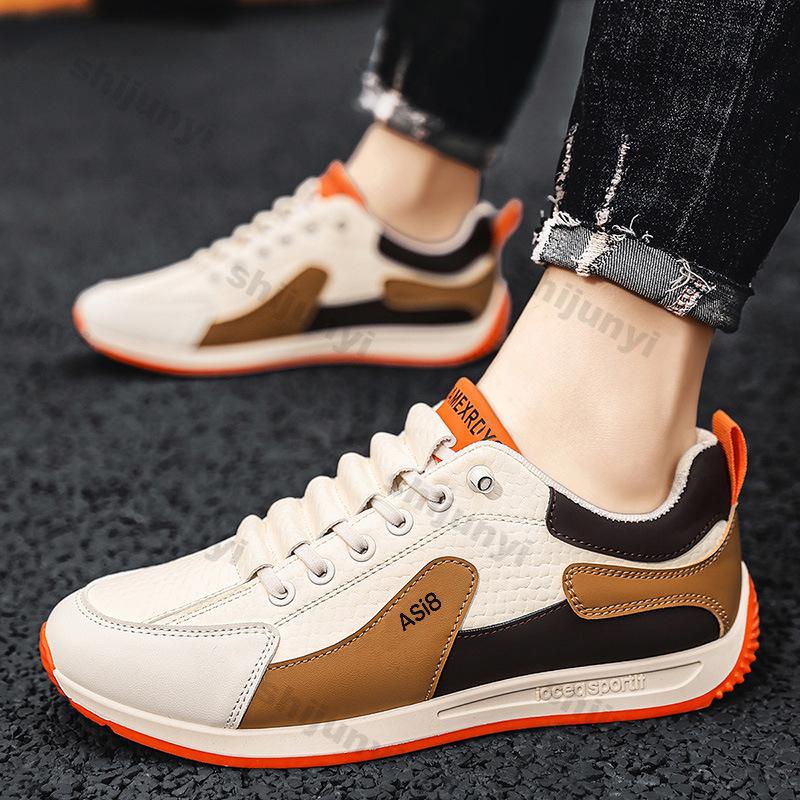Fashion Men's Platform Sports Shoes Spring Autumn New Slip-on Fashion Anti-slip Running Shoes Soft Soled Wear-resistant Casual Sneakers