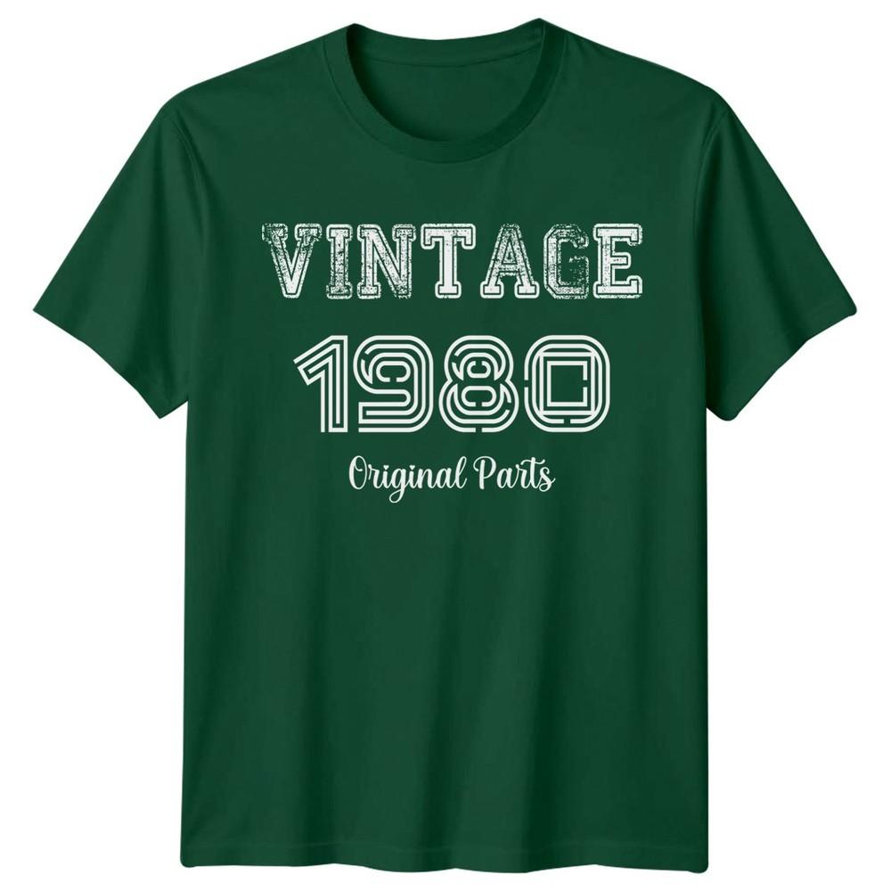 Vintage 1980 Original Parts 46th Birthday Unisexs TShirt Gift fortysix Fifth S