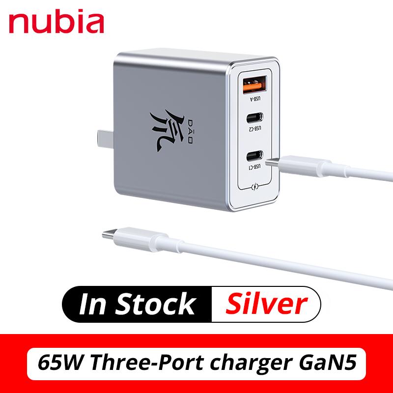 

Вилка ЕС Nubia RedMagic GaN5 Быстрое зарядное устройство 100 Вт 120 Вт 80 Вт Dao Feng Адаптер зарядного устройства Три порта 65 Вт Кабель для передачи данных для Nubia 65W n 3Port GaN5