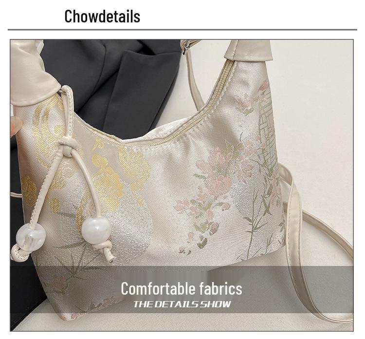 2026 Silk Jacquard Handbag: Elegant Crossbody & Shoulder Bag with Chinese National Style