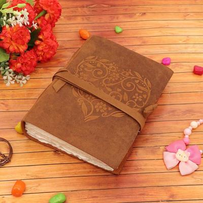 Odinis dienoraščio sąsiuvinis su širdele su reljefiniu Valentino dizaino spalvotu rankų darbo popieriumi vyrams ir moterims ir dovana