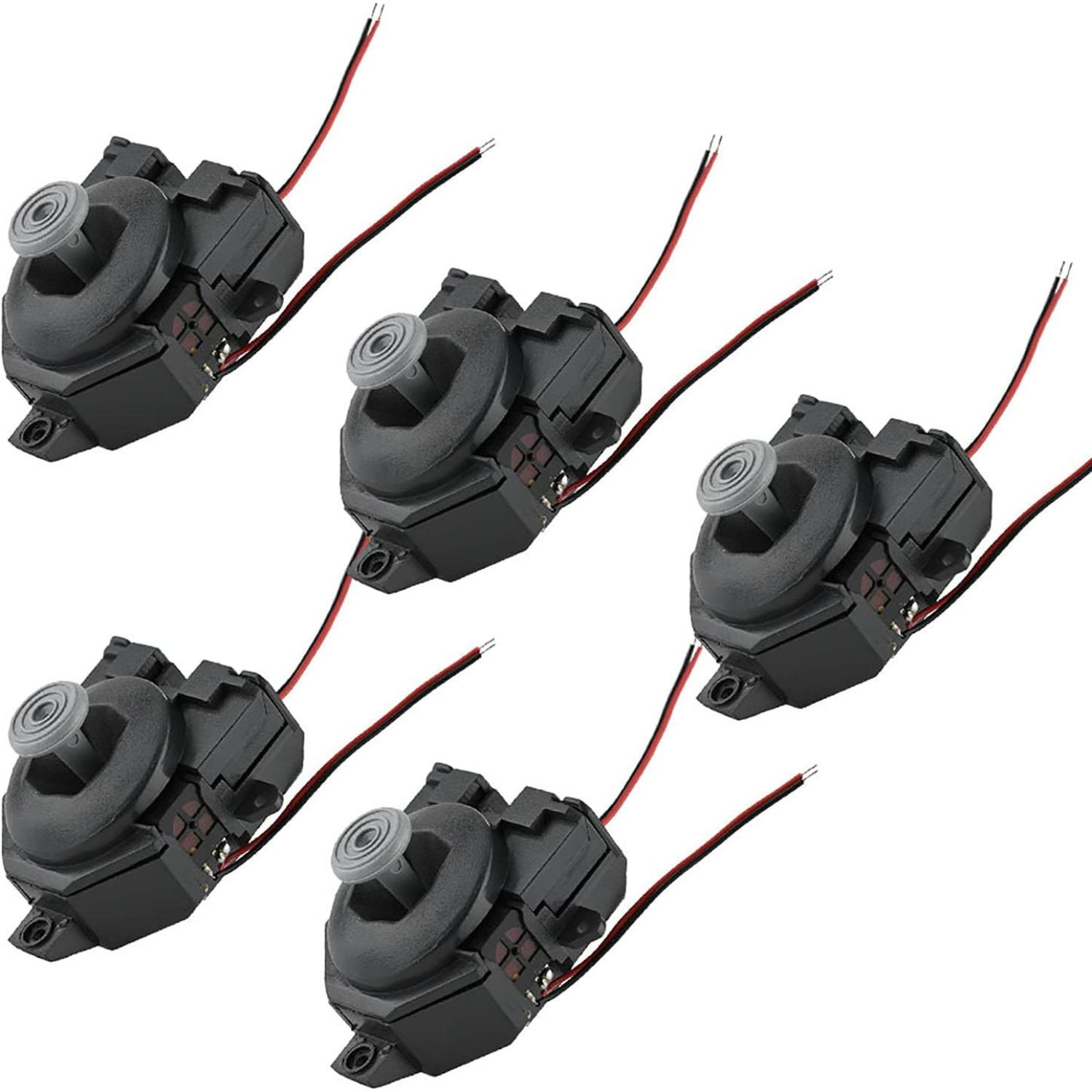 Joystick Replacement,plplaaoo 5Pcs/Set Controller Replacement,Thumbsticks 3D Joystick Analog Stick Replacement for N64 Controller,Controller 5-Pack чёрный