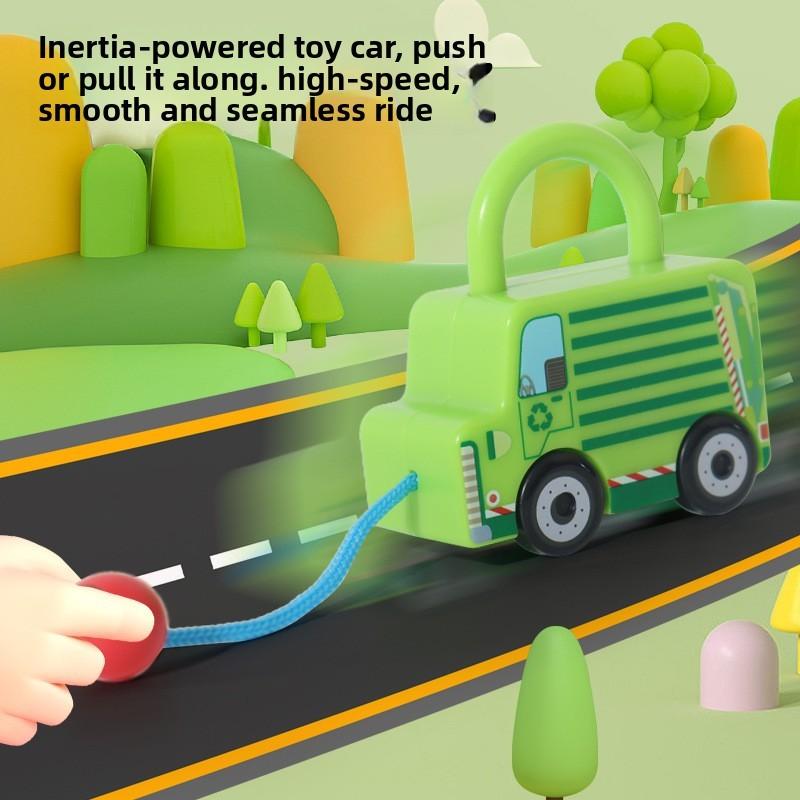 Unlocking Montessori Puzzle Toy Vehicle Kids Early Educational Development Play