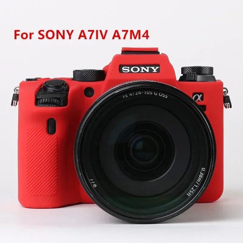 Silicone Case Cover Camera Bag for Sony A7IV A7M4 A7c A7R A7 A7S Mark III IV A7SIII A7III A7RIII A7RIV