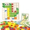 Non-Toxic Montessori Cognition Puzzle Board Logical Training Matching Game Early Educational Toys Gifts For Children Kids Baby