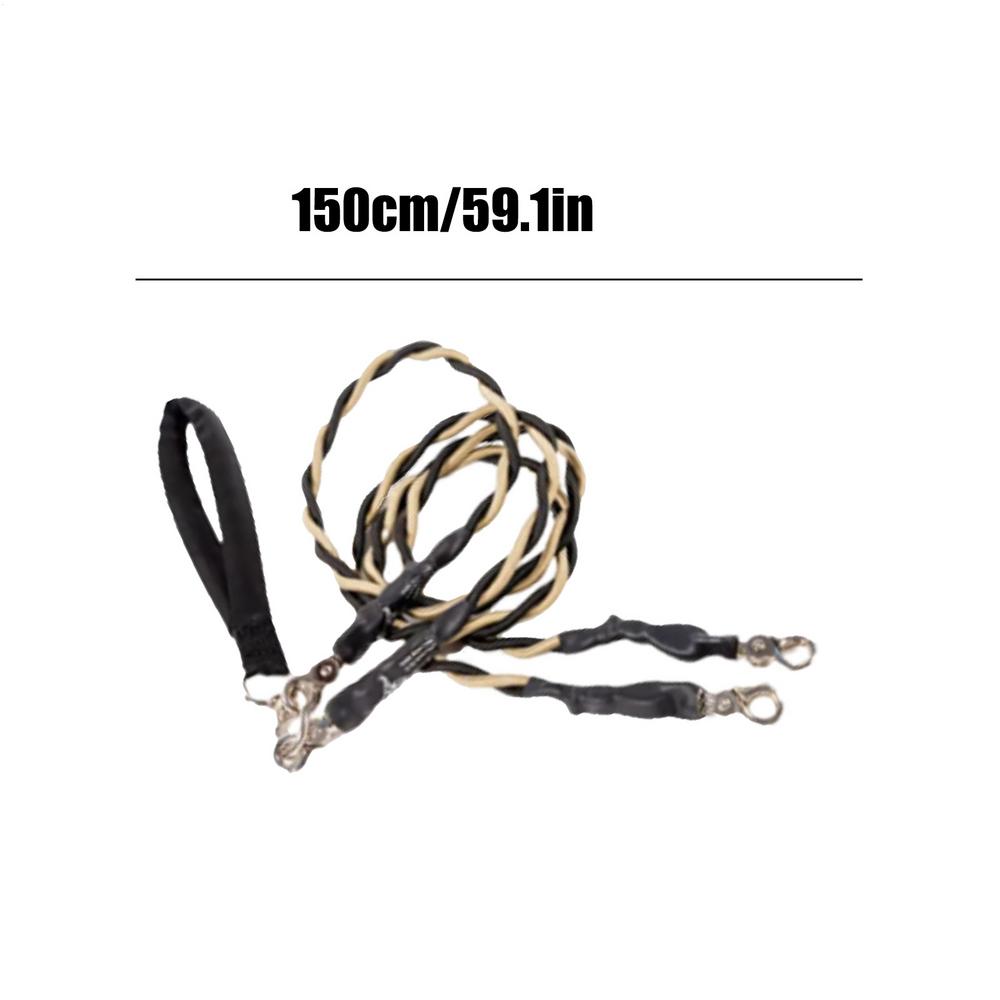 Double Dog Rope Padded Handle Heavy Duty Cable Walking Double Cable For Two Puppy For Small Medium Large Breed Puppy Walking