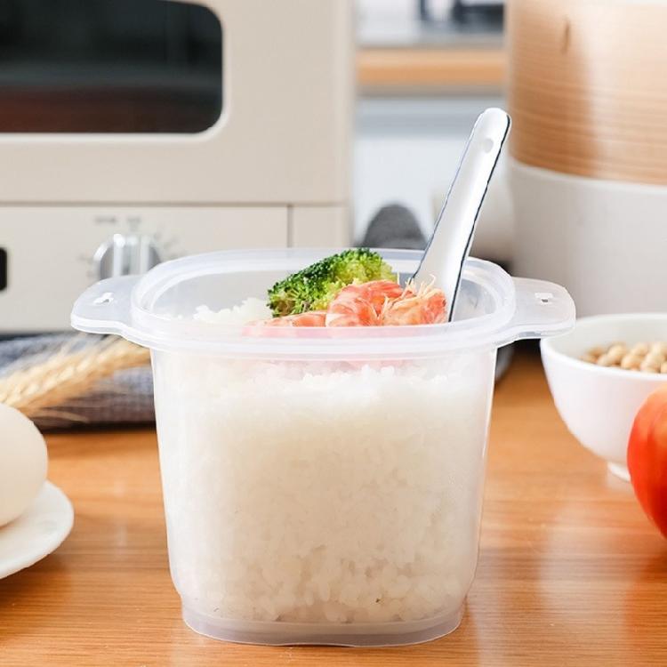 Small Rice and Soup Cooker Lunch Box with Detachable Design Microwaveable Food Storage Container for Convenient Use