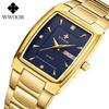 WWOOR 8837 Men's Quartz Square Waterproof Business Watch